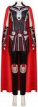 Jane Foster Costume Women Girls Love and Thunder Cosplay Vest Costume Deluxe Suit with Cloak Full Set for Halloween Outfits (Red, Large)