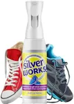 SilverWorks! Shoe Deodorizer Spray For Smelly Shoes - Shoe Odor Elimination Spray - Shoe Odor Spray - Boot, Sneaker, Shoe Smell Eliminator - Stinky Shoes Odor Eliminator, Shoe Freshener Spray -16.9oz