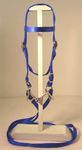 Miniature Horse/Small Pony Complete Nylon Bridle with bit Blue