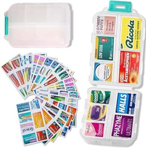 DIY Pocket Pharmacy with Medicine Labels Travel Daily Pill Container Mini Medication