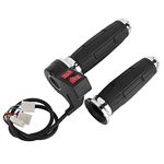 Bike Throttle Handle Grips,1Pair 3 Speed Control Throttle Handle Grips for Electric Bike with Forward and Reverse Gear