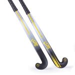 Kookaburra Unisex Vex Mid Bow Field Hockey Stick, Yellow/black, 37.5 Light EU