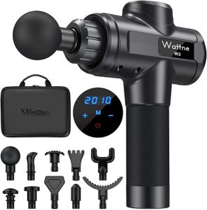 Wattne W2 Massage Gun – Deep Tissue Massager, Black