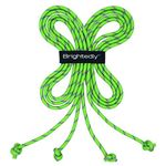 Brightedly 16 FT Double Dutch Jump Rope Set (2 Pack), Long Jump Ropes for Kids or Adults, Knotted Ends for Firmer Grip, Portable, Soft, Comfortable, Durable Quality Material - Green