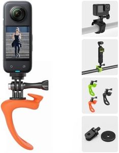 BRDRC Pocket 3 Bike Mount Strap for Insta360 X4, Flexible Wrap Band Motorcycle Handlebar Kayak Boat Holder Accessories for GoPro 13, Osmo Pocket 3 2, for Insta360 X3 Ace Pro Go 3S Action Camera