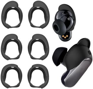 BLOOOK Cuscinetti auricolari compatibili con Bose QuietComfort Earbuds II & Bose QuietComfort Ultra Earbuds, accessori per auricolari compatibili con Bose QC Earbuds 2 II coperture accessori (nero)