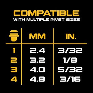 DEWALT 20V MAX XR Cordless Rivet Tool, 3/16” – Bare Tool