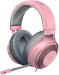 Razer Kraken Gaming Headset: Lightweight Aluminum Frame, Retractable Noise Isolating Microphone, For PC, PS4, PS5, Switch, Xbox One, Xbox Series X & S, Mobile, 3.5 mm Audio Jack - Quartz Pink