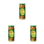 Del Monte Green Sliced Olives 235g l Select Quality Olives Imported from Spain | Italian cuisine ingredient | Low Fat Ready-to-Eat Healthy Snack l 100% Natural and Evenly Cut | Suitable for Pizza, Pasta Topping, Garnishing Salad, Wraps | Source of Fibre, Gluten Free, No Added Preservatives