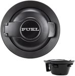 AUTO OCCASION Fuel Filler Door Cap Matte Black Gas Cover Cap Vapor Edition Compatible with 2008-2023 Dodge Challenger 68250120AA Black