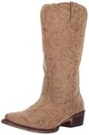 ROPER Women's Riley Western Boot, Tan, 6 UK