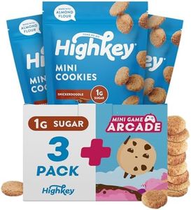 HighKey Low Carb Snickerdoodle Cookie - Keto Snacks Diabetic Desserts Diet Friendly Food Gluten Free Zero Carbs Treat Cinnamon Sweets Healthy Snack Foods Almond Flour Sugar Free Cookies 3Pack