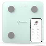 Healthifyme Smart Scale, Weighing Scale For Body Weight Get Data Driven Smart Weight Loss And Track 11 Plus Key Body Metrics In Healthifyme App|1 Month Free Smart Plan| 2 Years Warranty (Green)