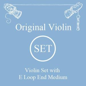 Larsen Original Violin"Synthetic/Fiber Core" Set (E-loop) medium