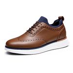 Bruno Marc Men's Dress Shoes Casual Oxfords Walking Sneakers for Men,Size 9,Brown,SBOX2326M-E