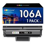 GPC Image Toner Cartridges Replacement for HP 106A W1106A Compatible with Laser 107a 107r 107w MFP 135a 135r 135w 137fnw 135wg 137fwg (Black, 1-Pack)