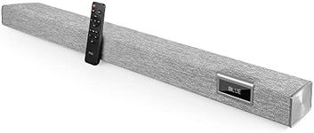 PyleUsa Home Bluetooth Audio Sound bar Stylish, 60W 35" for TV, Supports 4K & HDMI TV's, Optical, COAXIAL, AUX, w/Remote Control,Coaxial & RCA Cables,Class D Digital Stereo Power Amplifier - PSBV40BT