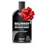 Ballsy Men's Activated Charcoal Ball and Body Wash, Ballwash Hygiene Wash, 16oz