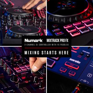 Numark Mixtrack Pro FX DJ Controller – 2-Deck USB DJ Mixer