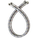 YooGyy 24-Inch Length Braided Stainless Steel Faucet Connector Hose Set, 3/8-Inch Female Compression Thread x M10 Male Connector (1 Pair)