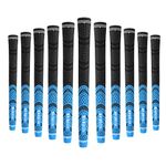 Mile High Life | Avid Golf Club Grips | 3, 13 Pc Set Bundle Golf Grips | Multi-Compound Rubber Golf Grip | Standard Midsize Jumbo(Blue-13 Packs,Jumbo)