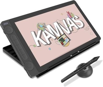 HUION Kamvas 13 (Gen 3) Drawing Tablet with Screen, 13.3 Inch Canvas Glass Graphic Drawing Monitor, 99% sRGB Coverage, New PenTech 4.0, 16384 Pen Pressure, Dual Dials and 5 Express Keys, Black