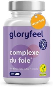 Detox Foie - Complexe Détox Intestin & Colon, Puissant Détoxifiant, Enrichi de Spiruline, Chardon Marie, Artichaut et Curcuma, Avec Selenium, Zinc et Choline, 120 Capsules, Sans Additifs, 100% Vegan