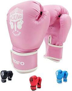 Redipo Kids Boxing Gloves, Sponge Foam Training Sparring Gloves Thai Kick Boxing for Kid and Youth, Suitable for Boys and Girls Age 3 to 12 Years (Pink, 4oz)