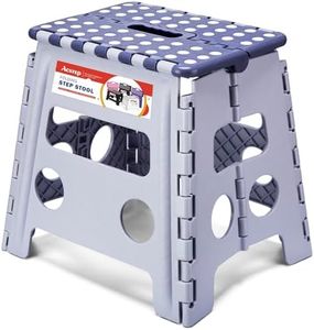 ACSTEP 13 Inch Folding Step Stool,Foldable Step Stools for Kids and Adults 300 LB Capacity, 300 LB Capacit Suitable for Kitchen Fishing (Purple)