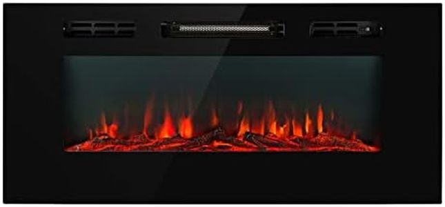 Klarstein Elektrokamin, Elektro Heizungen für Wohnzimmer & Innenräume, Elektrischer Kamin mit LED Flammen, Kamin mit Fernbedienung, Heizlüfter mit Timer, Einstellbarer Thermostat, Heizung 1800 W