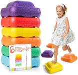 Motherly Haven Balance Stepping Stones for Kids, Sensory Toy to Promote Coordination, Obstacle Course for Toddlers, Outdoor Yard Activity, STEM Toy for All Ages
