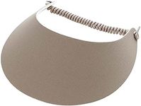 Otto Caps Fabric Foam Sun String Visor Khaki