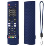 Oboe Silicone Tv Remote Cover Compatible with LG Smart LED TV Remote LG AKB750 Protective Case with Lanyard (D-Dark Blue) [Remote NOT Included]