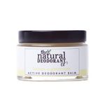 The Natural Deodorant Co, Active Deodorant Balm Lemon & Geranium 55g, Aluminium Free, Plastic Free, Extra Strength