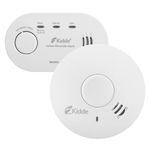 Kidde Smoke Alarm and CO Detector Bundle for Home | 10Y29 10 Year Battery Smoke Alarm and K5CO Battery Carbon Monoxide Detector with AA Batteries | 10 Year Life Smoke Detector & CO Alarm