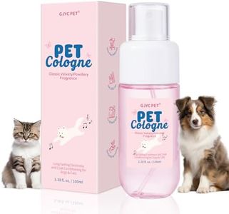 GJYC PET Dog & Cat Perfume | Long-Lasting Baby Powder Scent Deodorizing Spray | Fur-Conditioning Cologne, Non-Sticky Formula | Travel-Friendly, 3.38 fl. oz