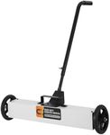 GARVEE Magnetic Sweeper 24 Inch Rolling Magnetic Sweeper with Wheels and Adjustable Telescoping Handle, Magnet Sweeper to Pick Up Nails with Quick Release Latch, 33-Pound Capacity