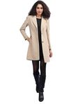 PLAGG Women Winter Wear Solid Long length Stylish Overcoat with wool blend and comfort fit