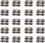 WOOSTAR 420 Chain Master Link Replacement for 90cc 110cc 125cc Pit Dirt Bike ATV 4 Wheeler Quad Baja Buggy Dune Pack of 20