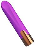 Waterproof 10 Modes Quiet Powerful Handheld Electric Bullet Tool Powerful Mini Stick Portable Soft Toys Massage Ball Female Toys Personal Body Relaxation Gift for Woman Men,Pocket Size (Purple)