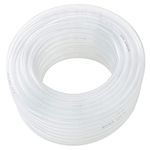 DAVCO 3/16" ID x 50ft Clear Vinyl Tubing, Low Pressure Flexible PVC Tubing, Heavy Duty UV Chemical Resistant Lightweight Plastic Vinyl Hose, BPA Free and Non Toxic