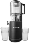 Hand-Free Cold Press Juicer, Aobosi Juicer Machines with No-Prep 5" Large Feed Chute Fit Whole Fruits & Vegetables for Batch Juicing, Self Feeding Effortless, Auto-cutting Auger (Black)