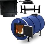 Sonret Barrel Woodstove Kit – Perfect for 30-55 Gallon Barrel Metal Barrel - Camping Equipment Barrel Stove Kits - Fire Wood Camp Stove Barrel Stove Kit for Emergency Heating & Cooking and Survival…