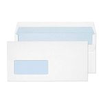 Blake Purely Everyday DL 110 x 220 mm 90 gsm Window Self Seal Wallet Envelopes (14884) White - Pack of 1000