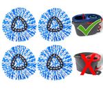 VPLONG 4 Pack Spin Mop Replacement Head, Spin Mop Refills Compatible for O-Cedar with EasyWring RinseClean 2 Tank Dual System, Microfiber Mop Head