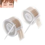 Anjoize Eyelid Lift, Eyelid Tape, Eye Lift Tape for Droopy Lids, 600 Pairs Instant Eyelid Lifting Strips (Round box, Skin tone, S+L)