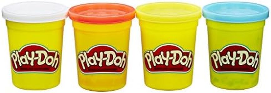 Play-Doh B6508ES0 Pack de 4 Couleurs Classiques atoxiques pour Enfants à partir de 2 Ans, Pots de 112 g