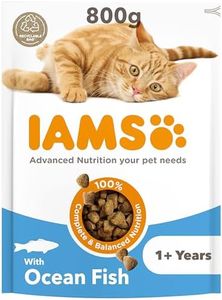 IAMS Adult Complete Dry Cat Food Ocean Fish 800g - Supports Strong Immune System