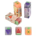 15Pcs Cute Fruit Erasers for Kids, Fun Food Pencil Erasers for School Supplies Prize Gifts Party Favors