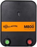 Gallagher M800 Electric Fence Charger | Powers Up to 90 Miles / 520 Acres​ of Clean Fence | ​8.0 Joule 110 Volt Energizer for Livestock, Pastures, and Wildlife Exclusion